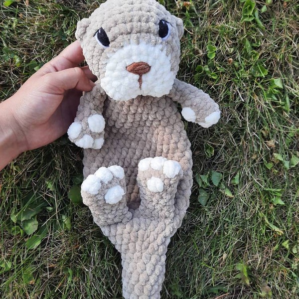 Rowan the River Otter Crochet Pattern LOW SEW Crochet Pattern Crochet