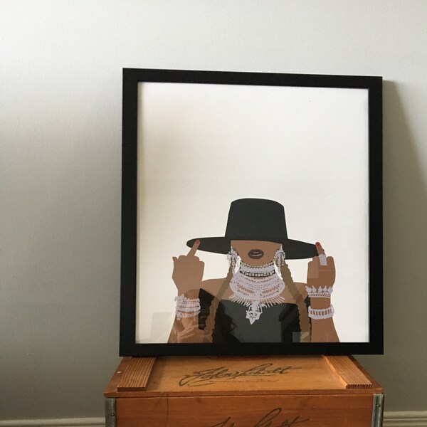Beyonce Formation Poster, Bey Middle Finger- Feminist Print - Etsy