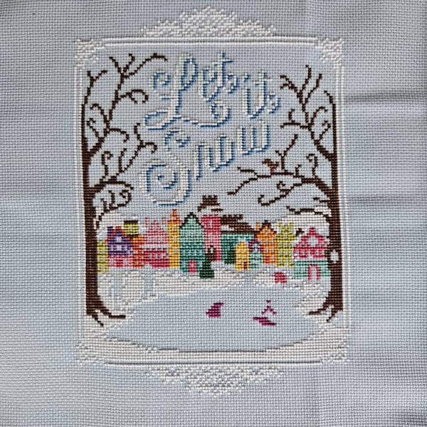 Let It Snow - Cross Stitch Pattern (digital Format - PDF) - Etsy Canada