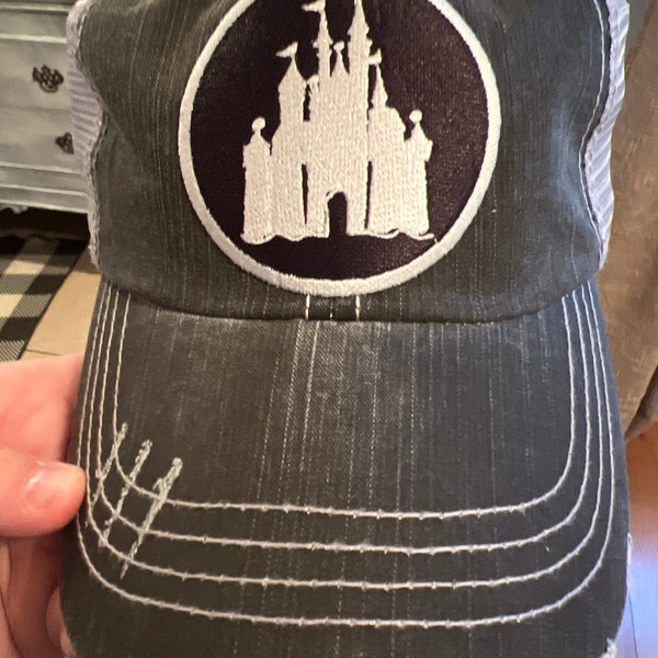 Womens Disney Hat - Disney Castle Baseball Cap - Bling - Etsy
