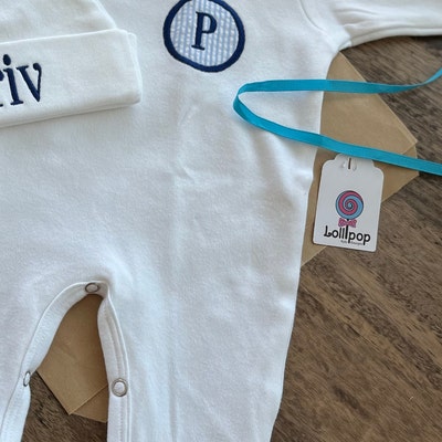 Newborn Boy Outfit Baby Boy Coming Home Outfit Monogrammed Baby Boy ...