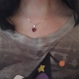 Carnelian Agate Studded Heart Pendant
