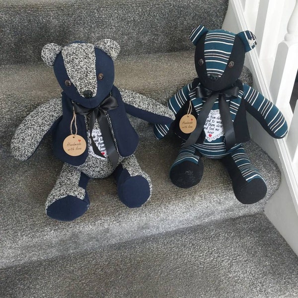 Personalised Memory Patch Bear - Etsy