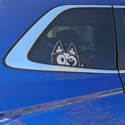 Australian Cattle Blue Heeler Dog Peeker Vinyl Sticker – Waterproof & Glossy