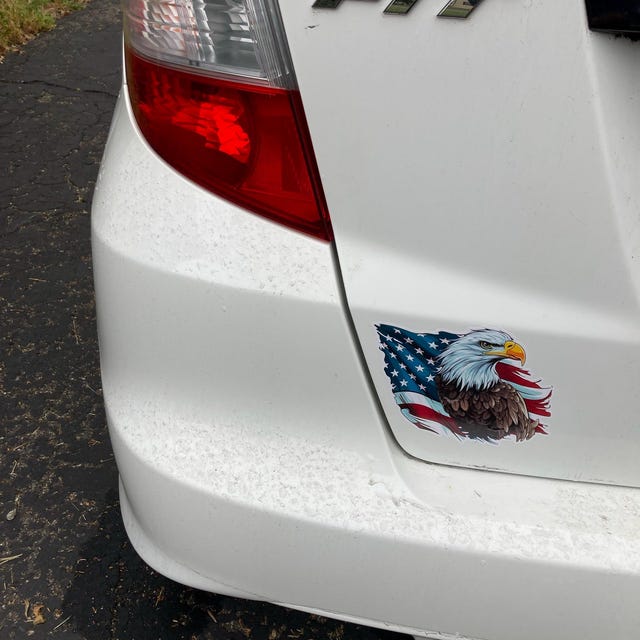 ハクトウワシ アメリカ国旗ステッカー 釣り USA 愛国者ステッカー