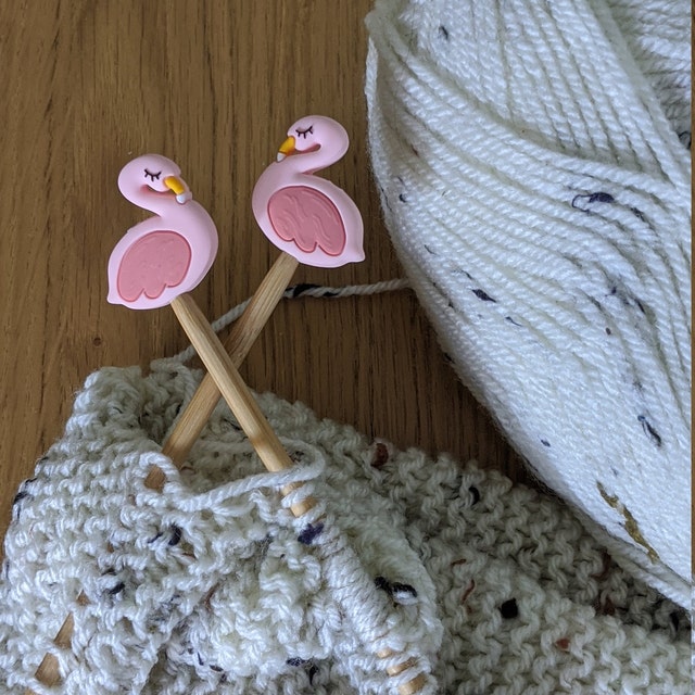 6Pcs Black Cat Paw Knitting Stitch Stoppers - Silicone Needle Tip Covers For Knitting & Crochet