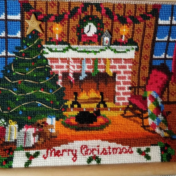 Miniature Christmas Holly Cross Stitch Gift Tag Pdf Pattern - Etsy