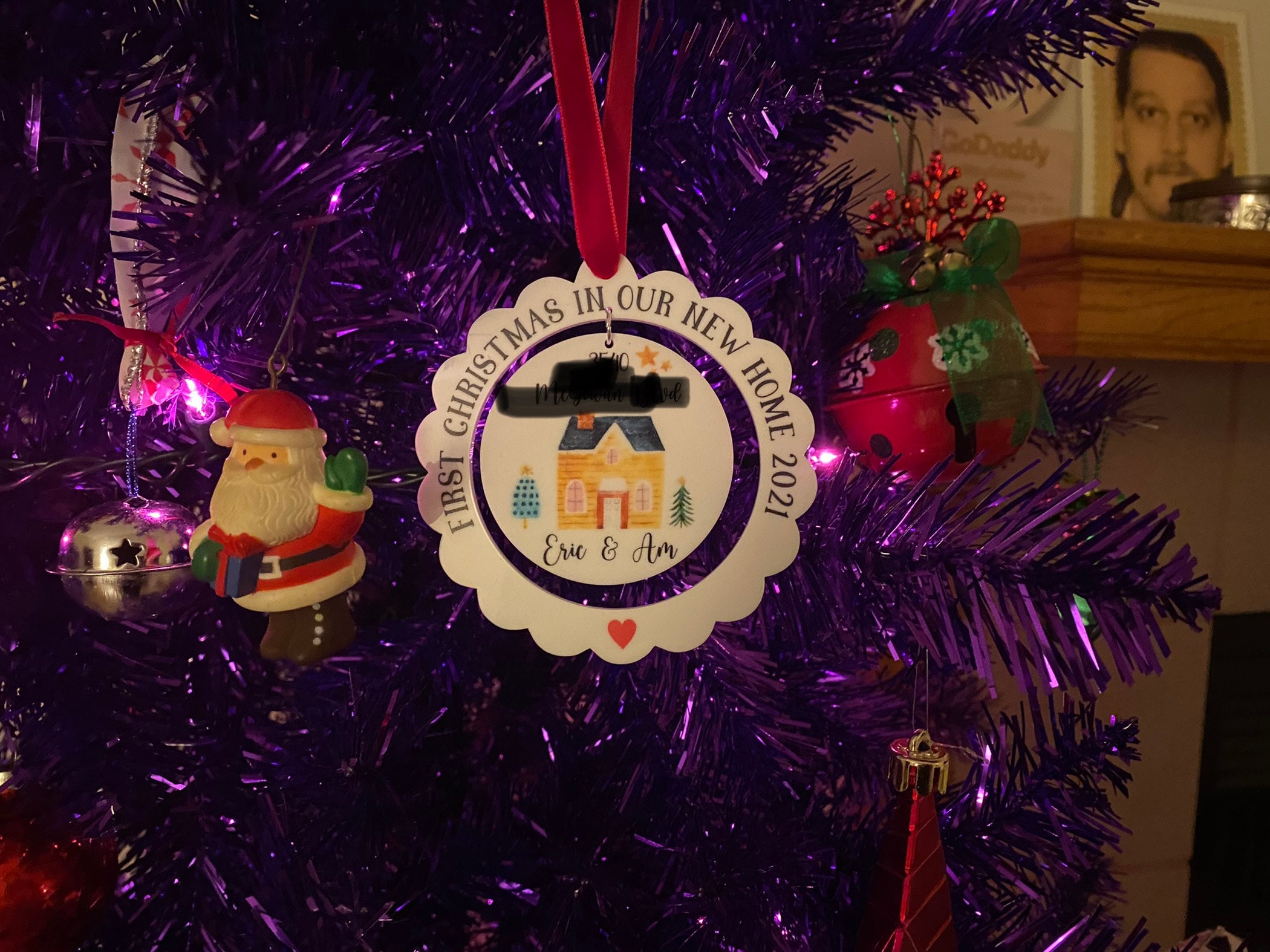 Christmas in our new home 2024, Personalised New Home Christmas Decoration, First Christmas In Our New Home Tree Ornament