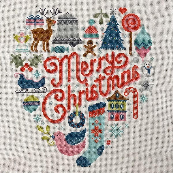 Christmas Heart - Cross Stitch Pattern (digital Format - PDF) - Etsy
