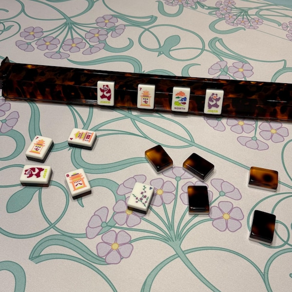 Mint Green Wooden Mahjong Racks With Rack Bag, 20 Inches, Free Shipping ...