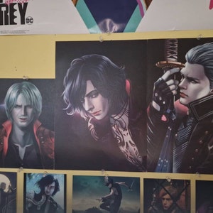 Devil May Cry Print Nero Dante V Vergil Nico Lady 