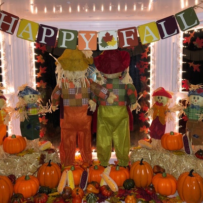 As Seen in HGTV Magazine, Happy Fall Banner, Happy Fall Sign, Fall Home ...