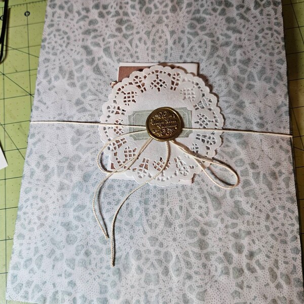 12 Sheets Variety CABBAGE Dyed Lace Paper Pack #1, Handmade, Coffee ...
