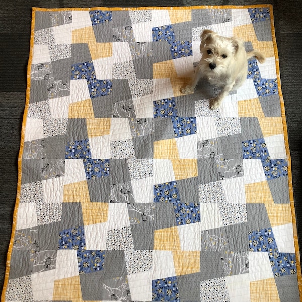 Quilt Pattern || Geometric Patchwork PDF Quilt Pattern || Modern Quilt ...