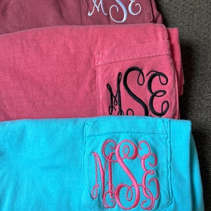 Monogrammed Comfort Color Tank Top Bridesmaid Gift | Etsy