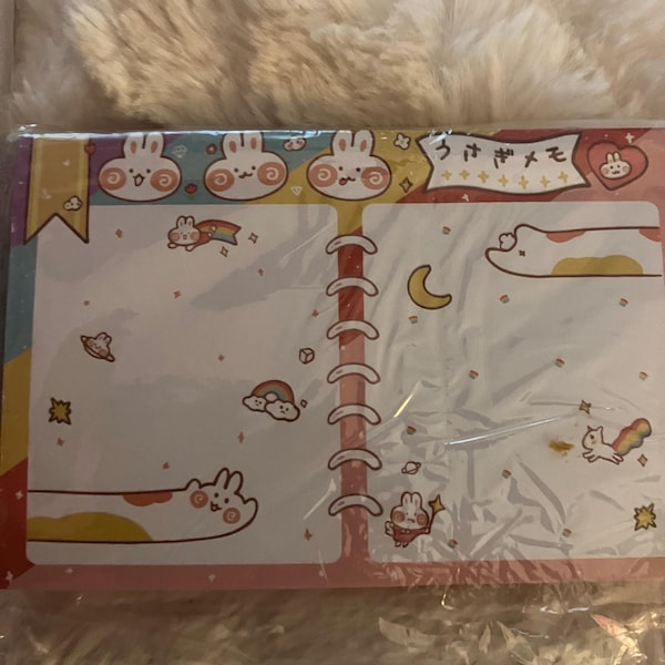 100 Pcs Cute Little Bear Memo Pad/ 100 Sheets Kawaii Memo Pads/ Cute ...