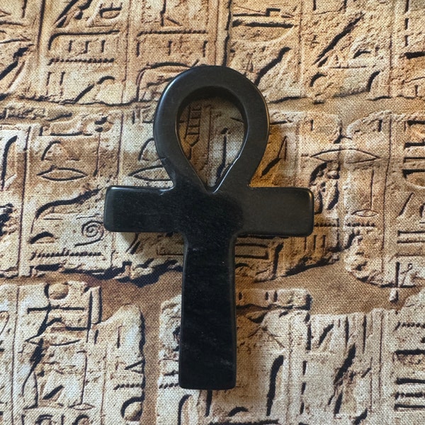 Ankh Egyptian Crystal Amulet Key of Life | Rose Clear Smoky Quartz - Etsy