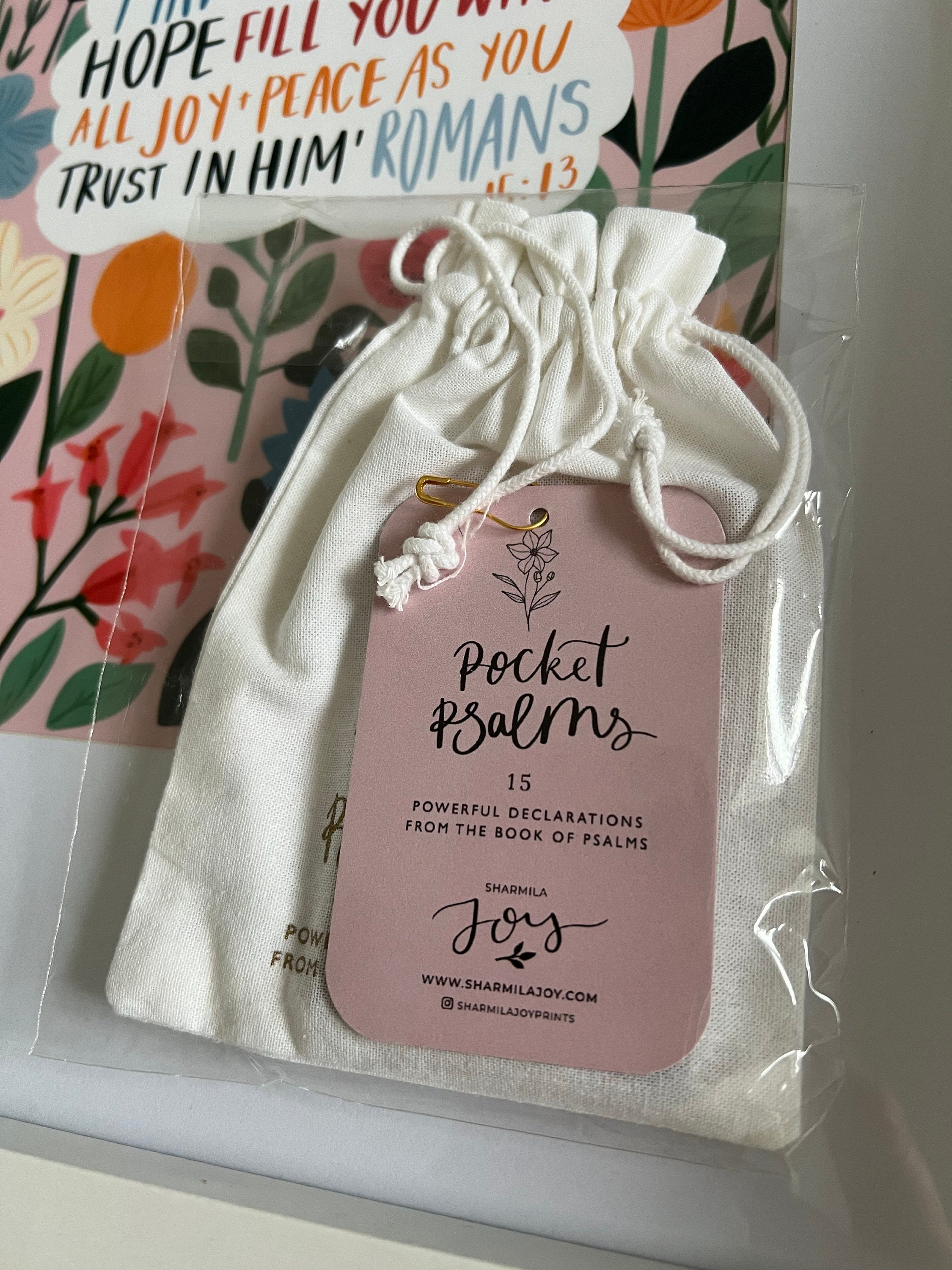 Psalms Scripture Affirmation Cards, Pocket Psalms, Stocking Fillers for women, Declaration Cards, Gifts for Christian Women, Christian Gifts