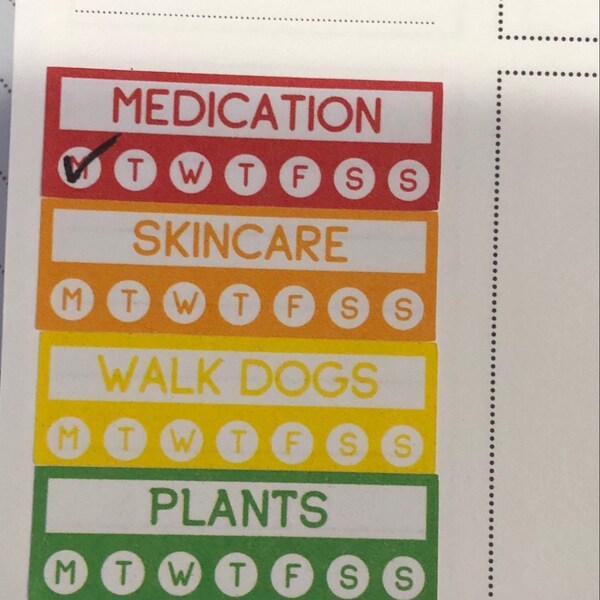 28 Skincare Habit Tracker Planner Stickers for Erin Condren Life ...