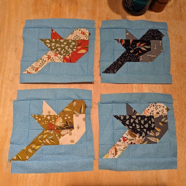 Feathers Quilt Pattern PDF the Pattern Basket - Etsy