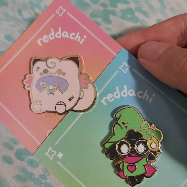Gengar and Clefable Enamel Pins - Etsy