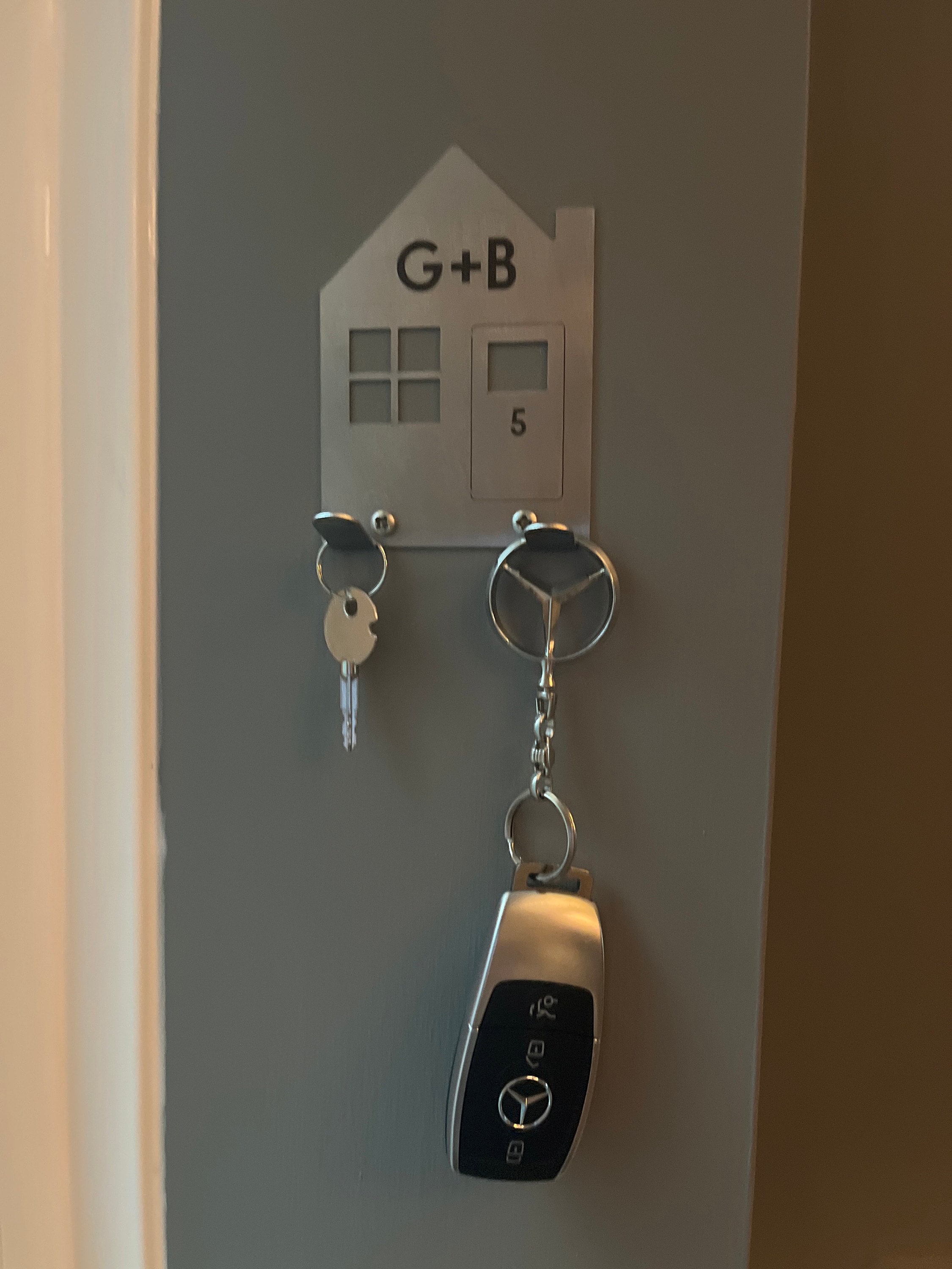 Personalised New Home Couples Key Holder