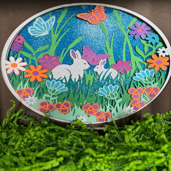 3D SPRING BUNNIES Svg - 3d EASTER Svg - Shadowbox Svg - for Cricut ...