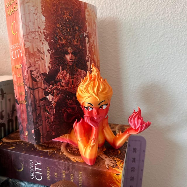 Fire Sprite Decor | Crescent City Lehaba | Bookish Decor | Book