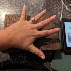 Rachel added a photo of their purchase