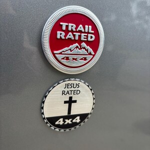 Tufskinz | Fun Rated Badges - Brushed Silver - 1 Piece Kit