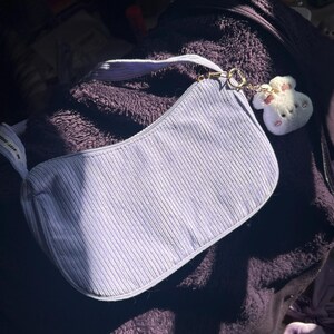 Corduroy Shoulder Bag, Choose Your Charm, Trendy Shoulder