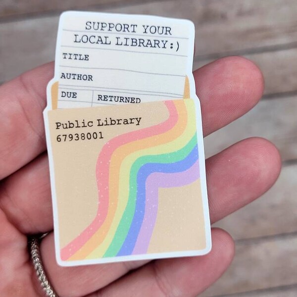 Support Your Local Library Retro Vintage Library Card PNG Trendy PNG ...