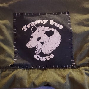 Trashy but Cute Possum Patch, Possum, Opossum, Trashy, Trashy Patch