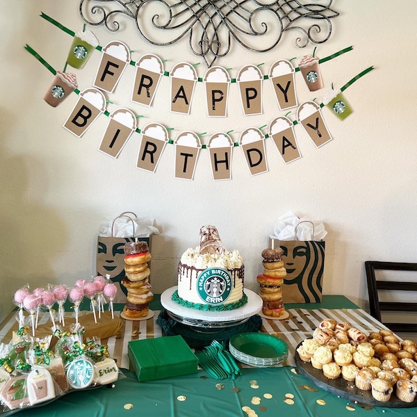 Frappy Birthday Banner Birthday Custom Banner SB Inspired