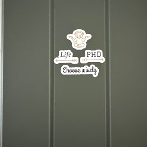 Phd Loading Sticker | Fun Sticker Gift | Phd Graduate Gift | Doctoral ...