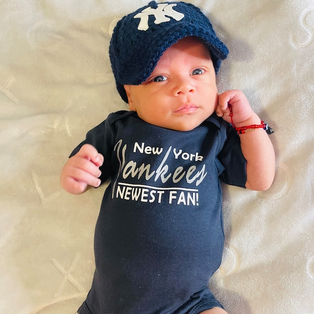 Yankees Baby Hat Cap Outfit New York Yankees Baby Gift Newborn 