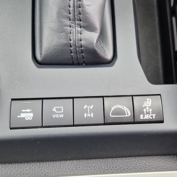 Taco Outline Blank Button Decal Sticker. Fits All Blank Car Buttons! - Etsy