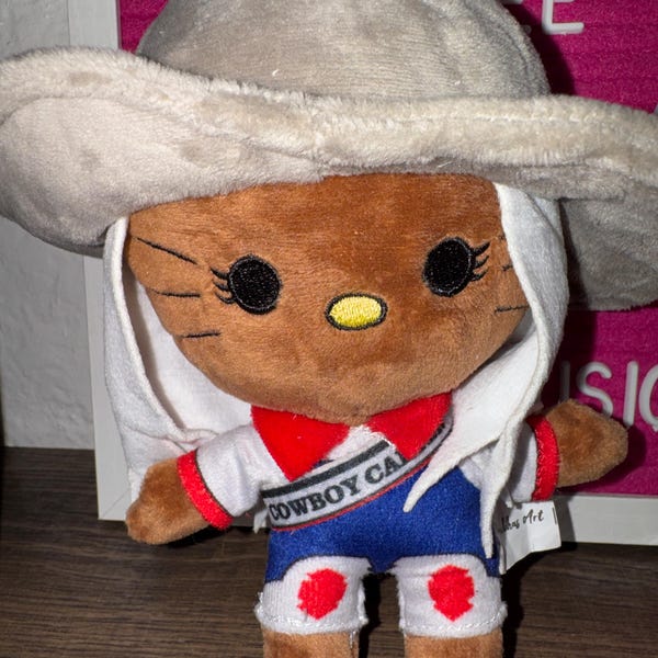 Beyonce Cowboy Carter Hello Kitty Plush, Sanrio Beyoncé Doll - Etsy