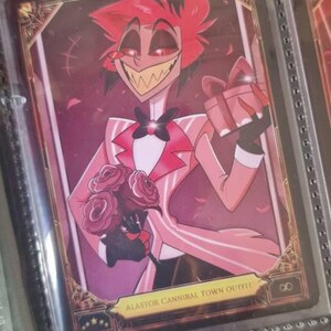 ALASTOR Pink Hazbin Hotel - Card Fanmade !! - Etsy