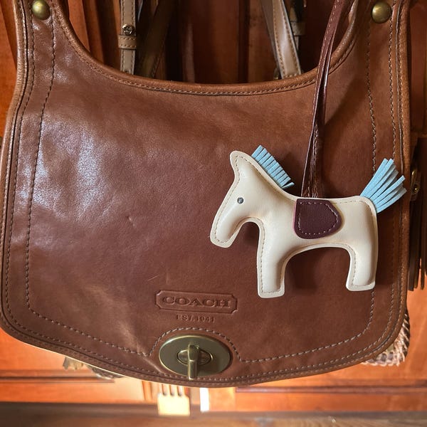Year of the Horse Leather Bag Charm