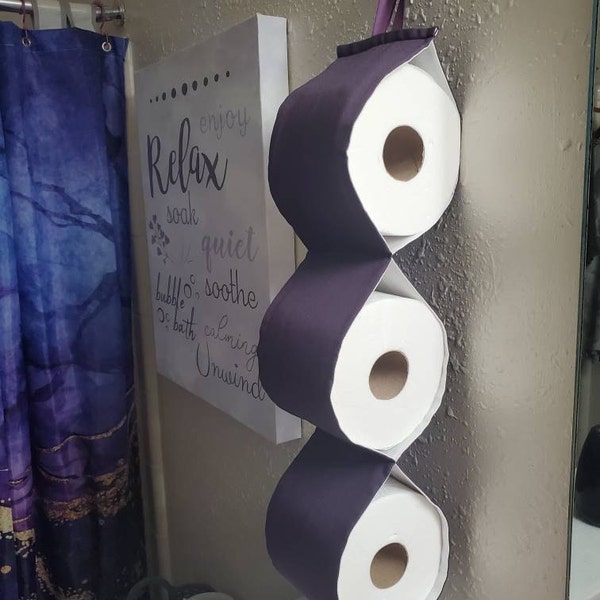 View of Smart Storage Toilet Paper Holder Storage at the Wall /2- 3-4 Rolls ...