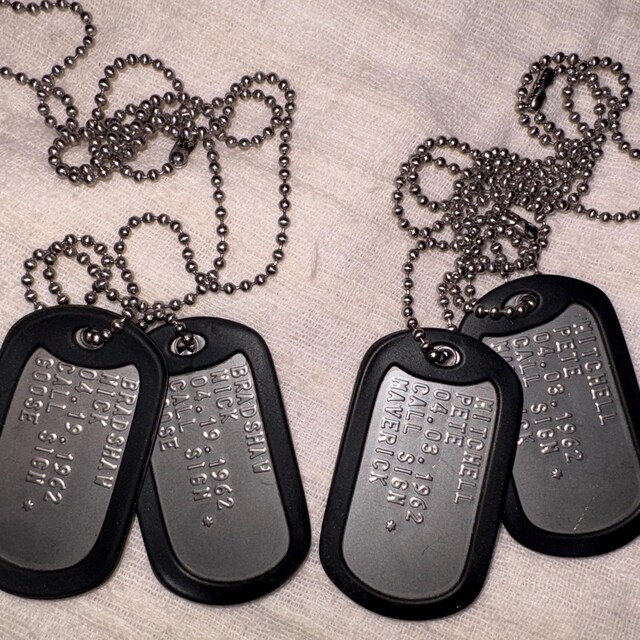 Personalized Military Dog Tags: Stainless Steel, Custom (Set of 2