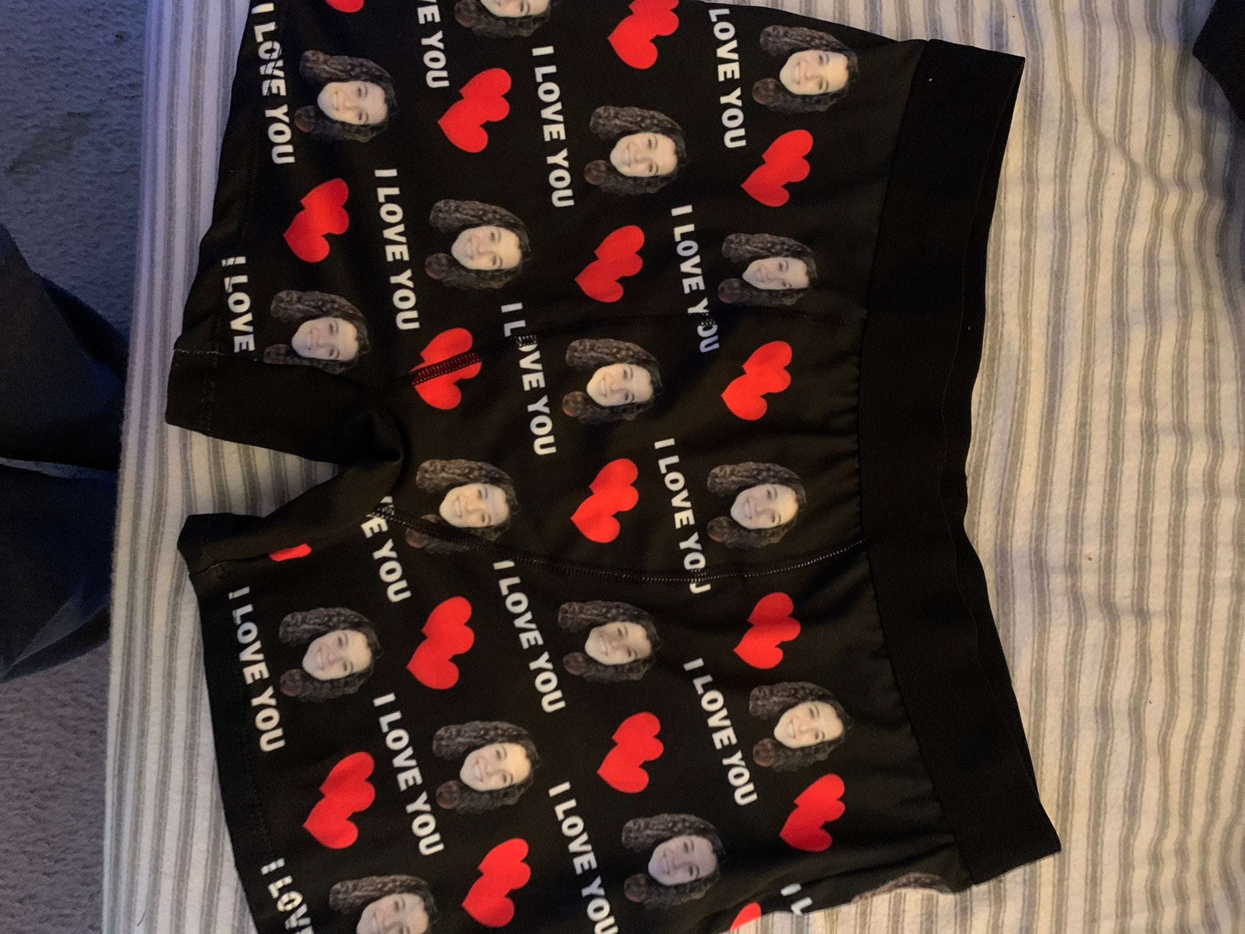 Custom Face Boxers Briefs for Men Underwear Personalized Photo Underpants Birthday Anniversary Christmas Valentines Day Gift for Him