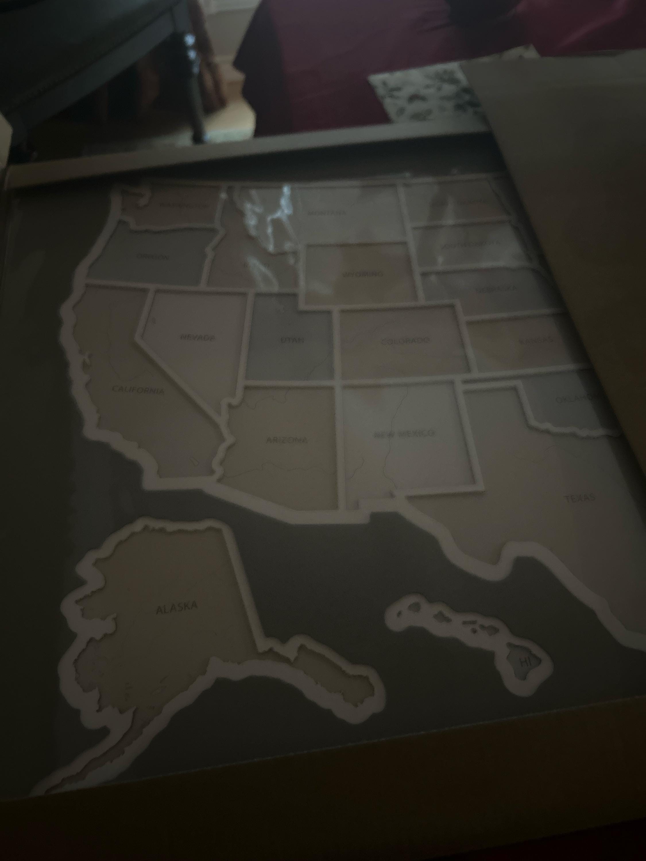 USA Photo Map - 50 States Travel Map Gift