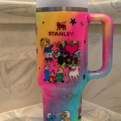 Strawberry Shortcake & Care Bears Glass Tumbler - 16oz With Bamboo Lid & Glass Straw