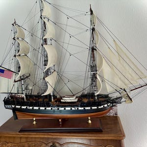 USSコンスティチューション 90 cm 手作り木製模型船ボート - 完全