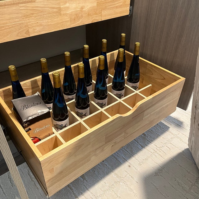 Wine bottle drawer inserts sale