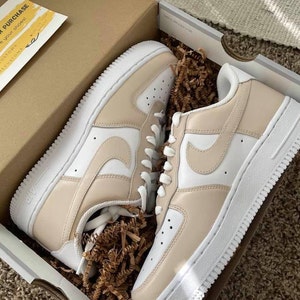 Tan Custom Air Force 1 - Etsy