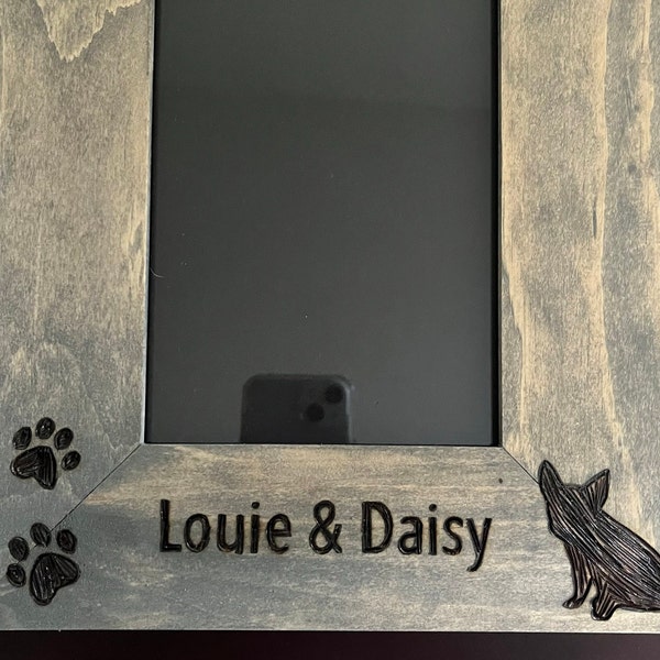 Personalized Dog or Cat Rescue Photo Frame 5x7 or 8x10 Size - Pet ...