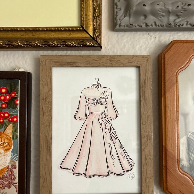 White Christmas Pink Dress Print | 5x7 Wall Art | Old Hollywood Dress |  Judy Pink Dress | Vera Ellen White Christmas Sisters Costume Print - Etsy